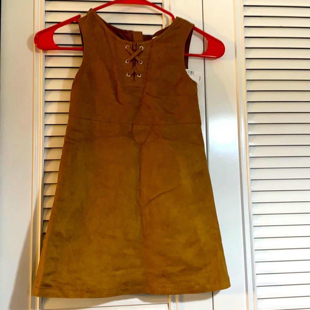 NWT -Children’s Place “suede” a-line dress, girl’s size 5